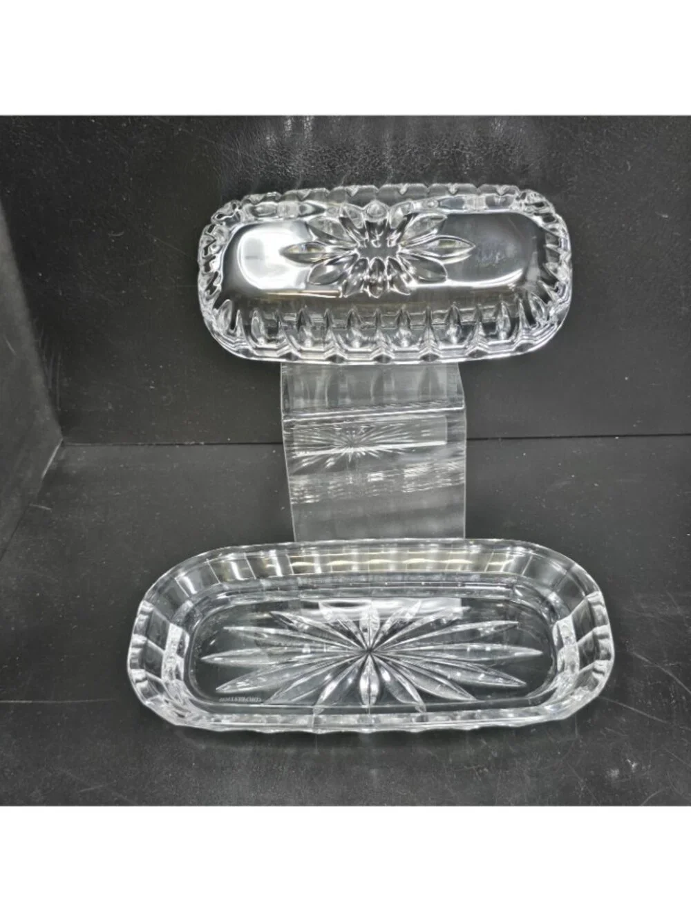 Marquis by Waterford Sheridan Clear Crystal Covered Butter Dish 7.5